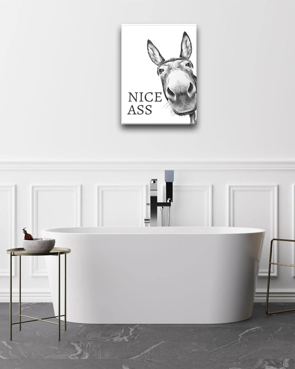 Framed Black Canvas Wall Art — 16" - View 5
