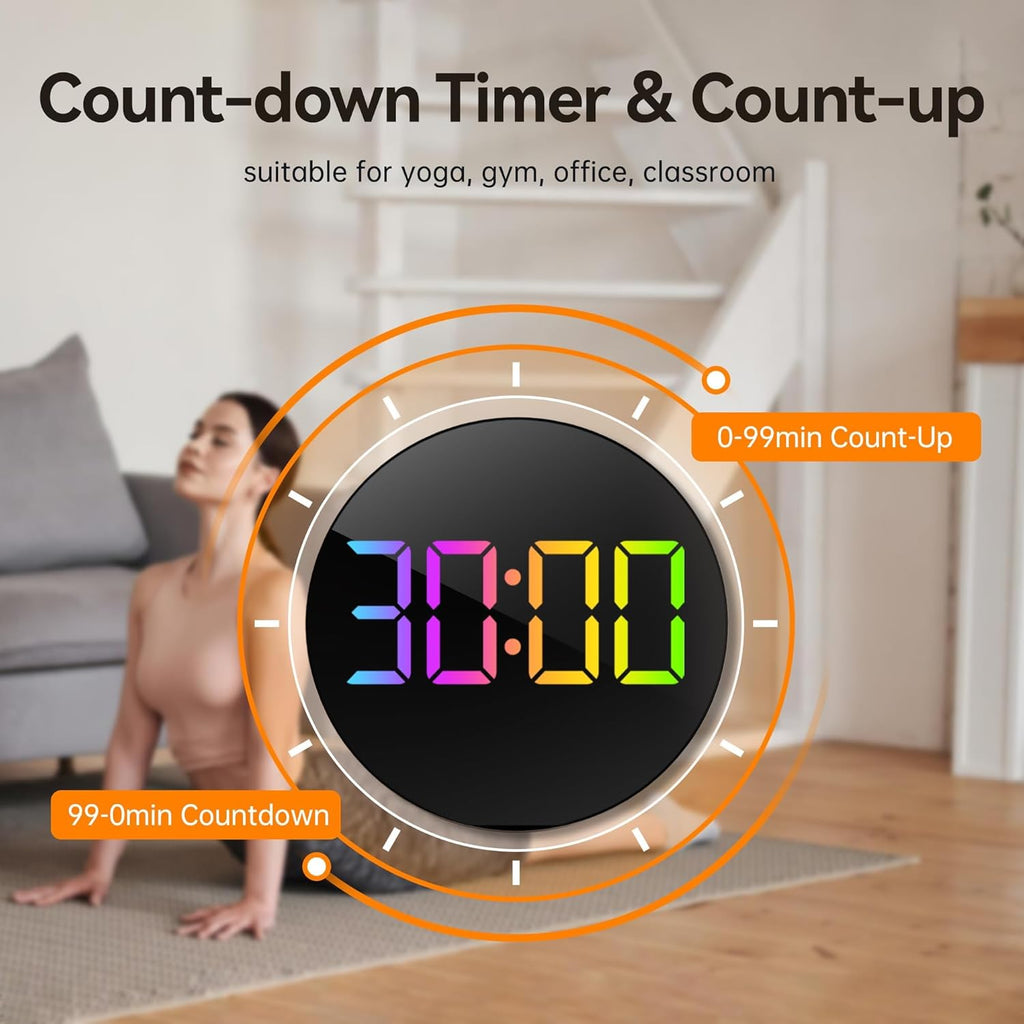 RGB Blue Wall Clock — 10" - View 6