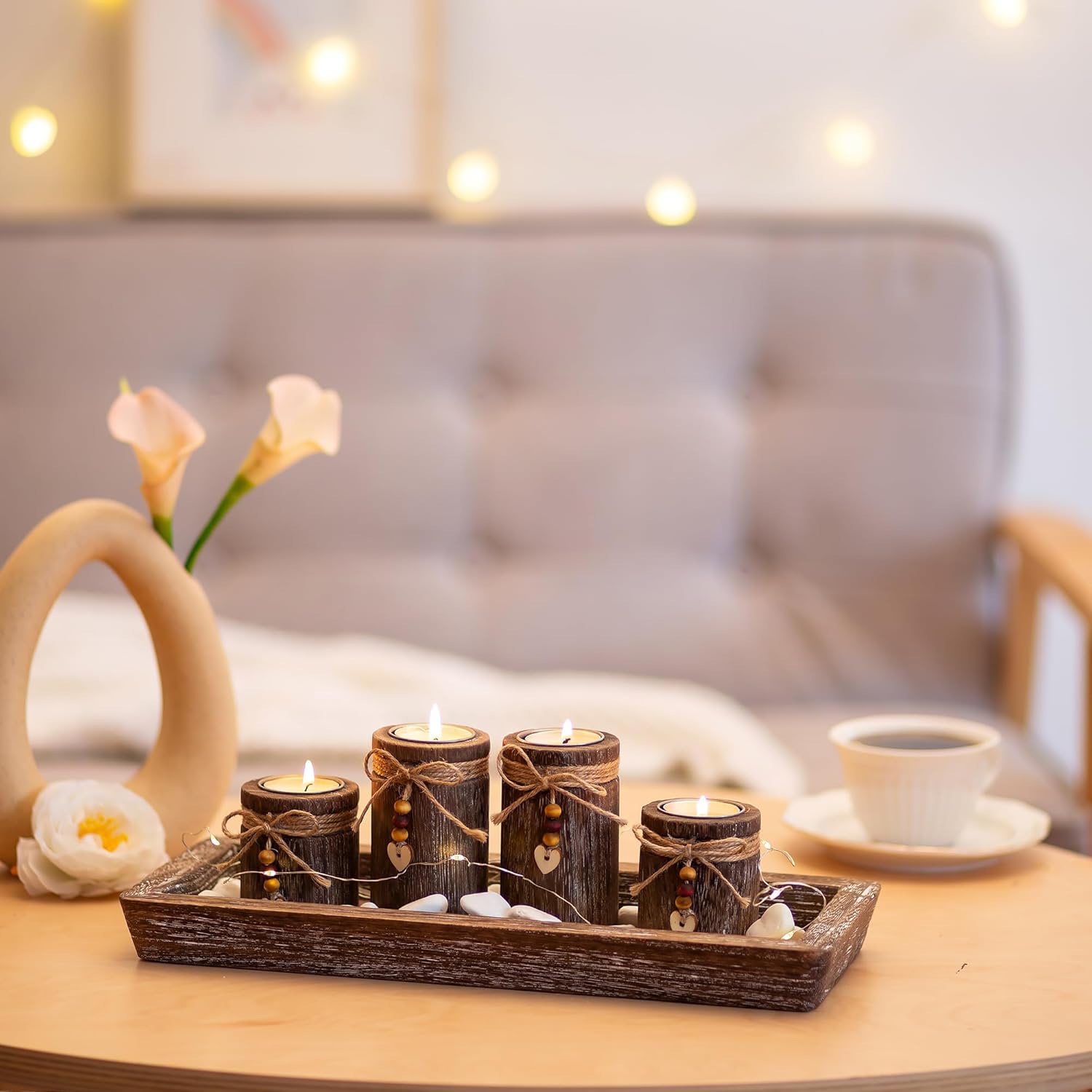Boho Wood Candle - View 8