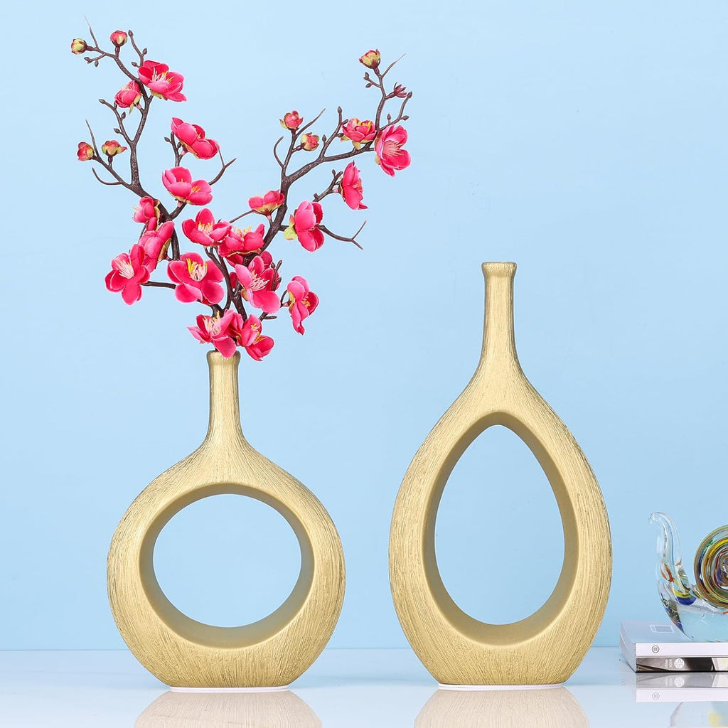 Boho Beige Decorative Vase — Set of 2 - View 5