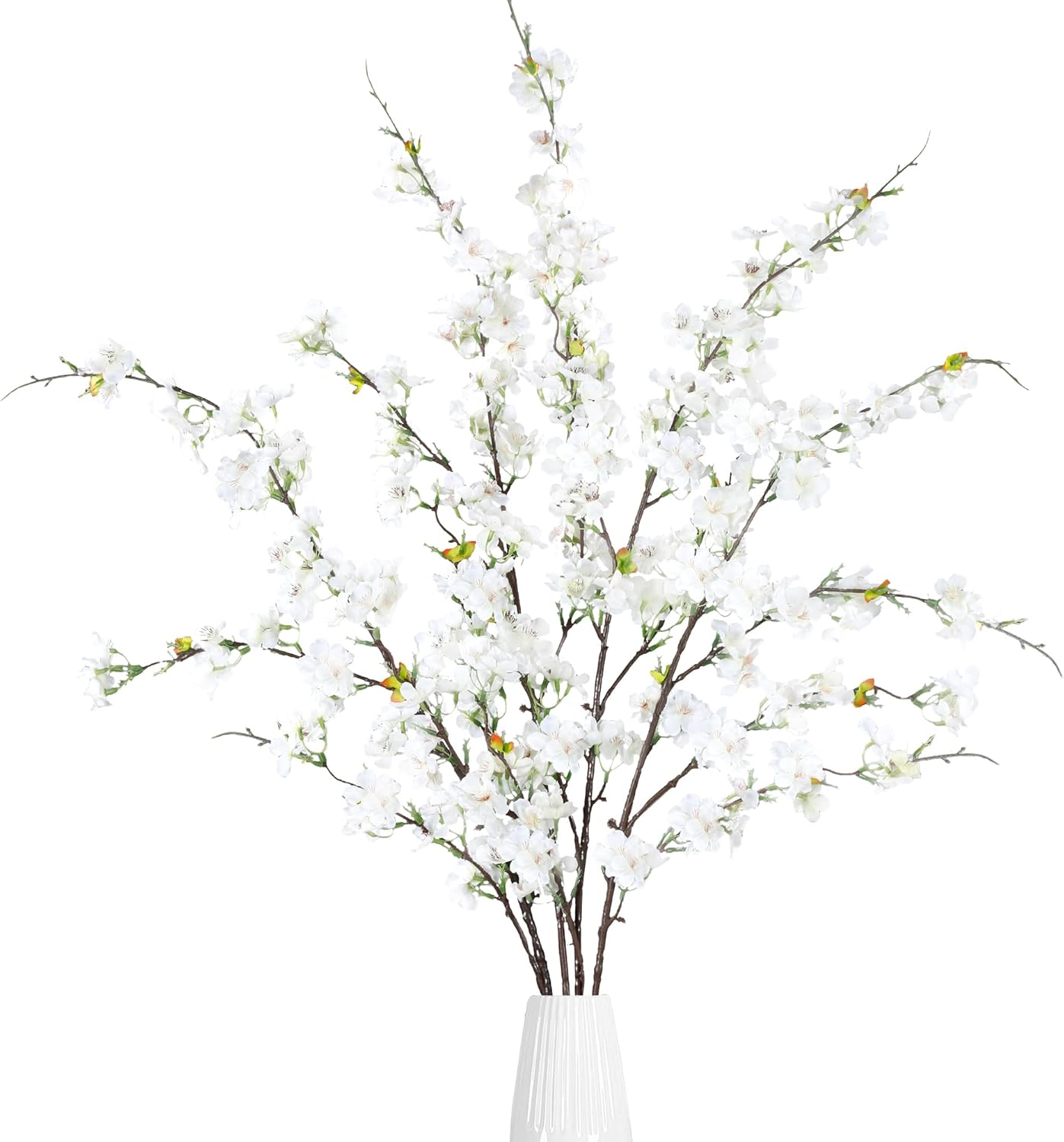 Pink Artificial Plant — White
