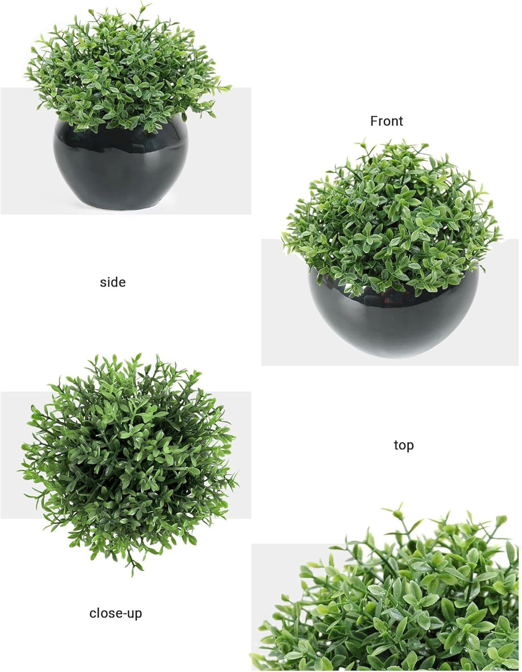 Black Faux Plant - View 3