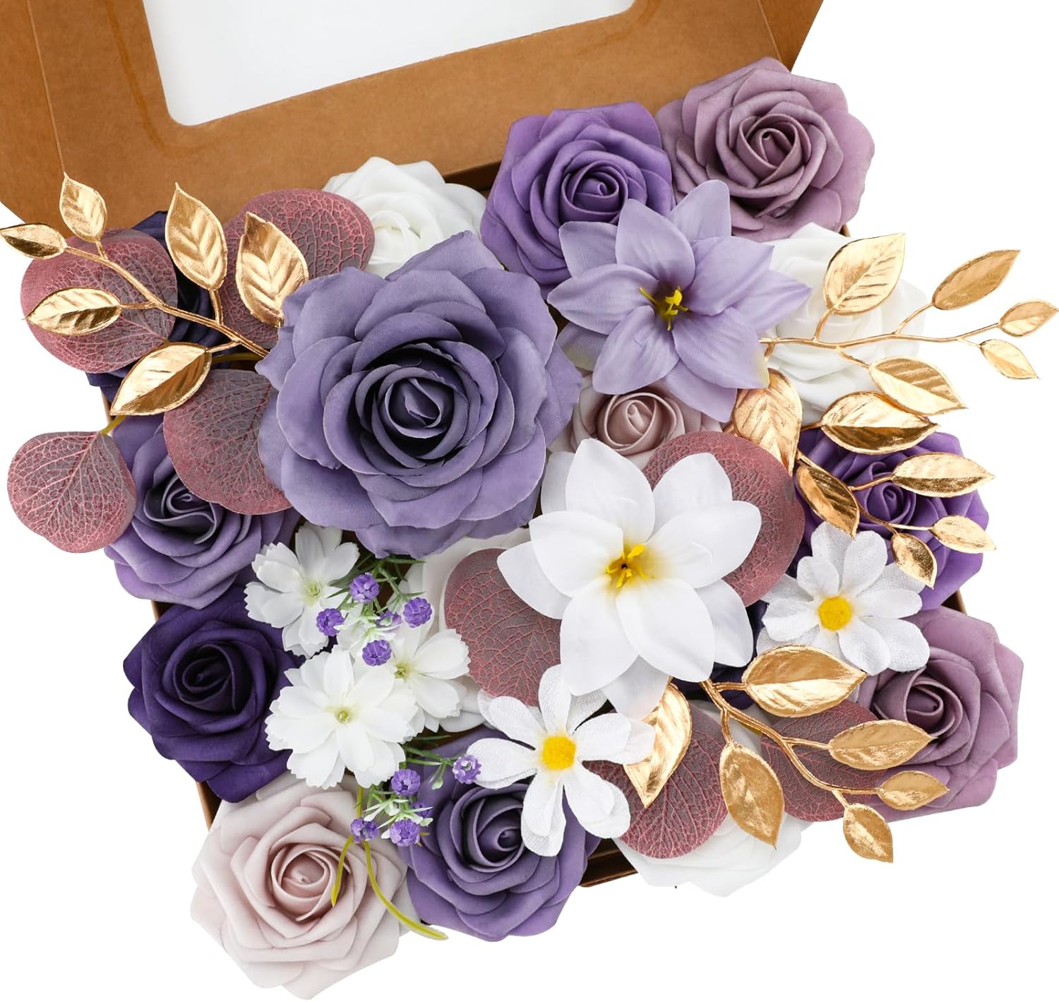 Blue Artificial Flowers — Dark Purple