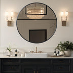 Black Round Mirror — 39" - View 5
