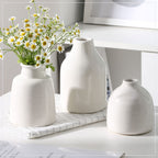 Modern Black Flower Vase — Set of 3