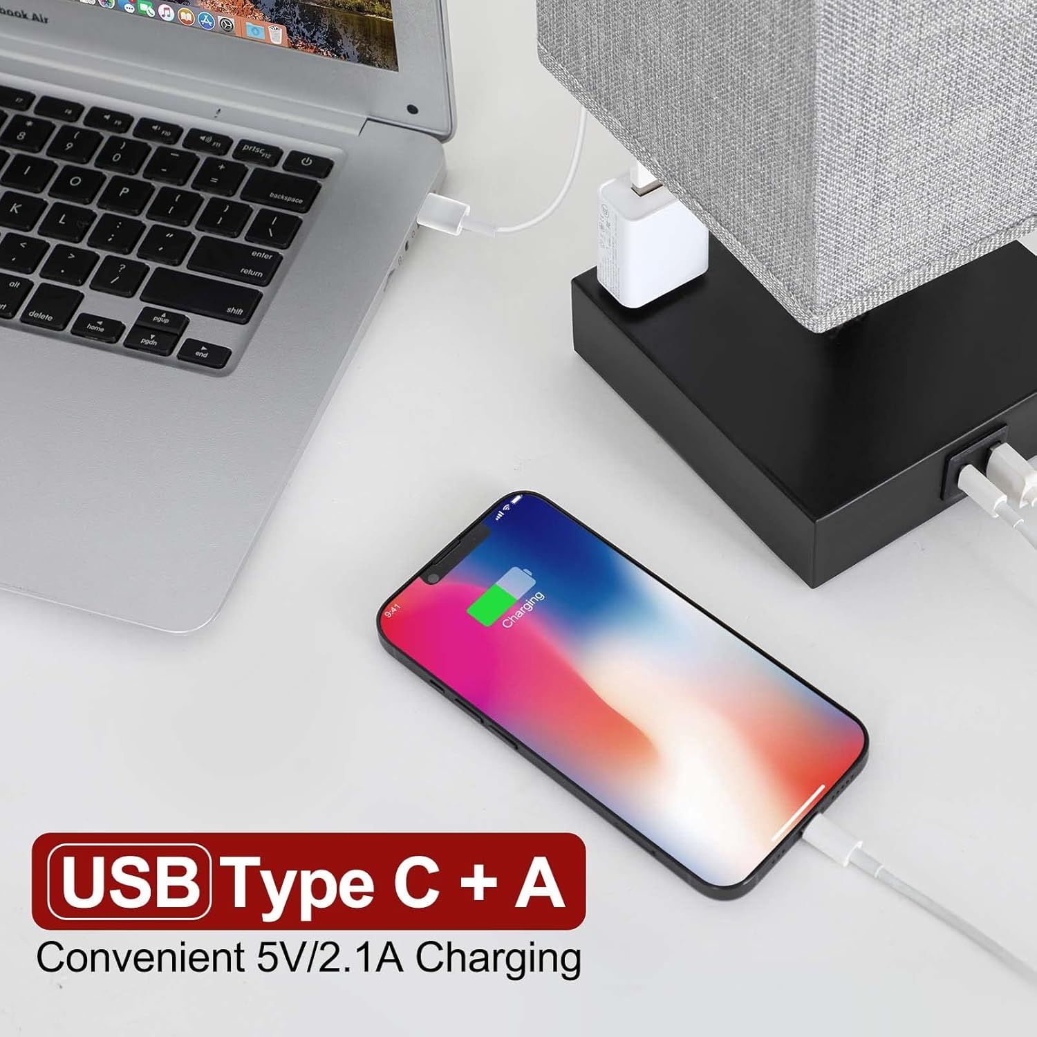 Dimmable Black Table Lamp - View 3