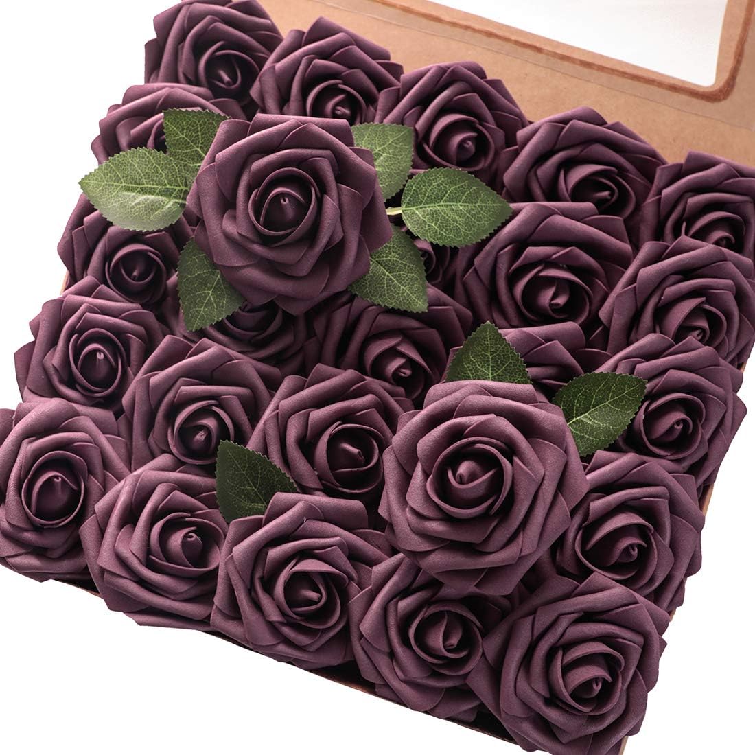 Beige Artificial Flowers — Plum