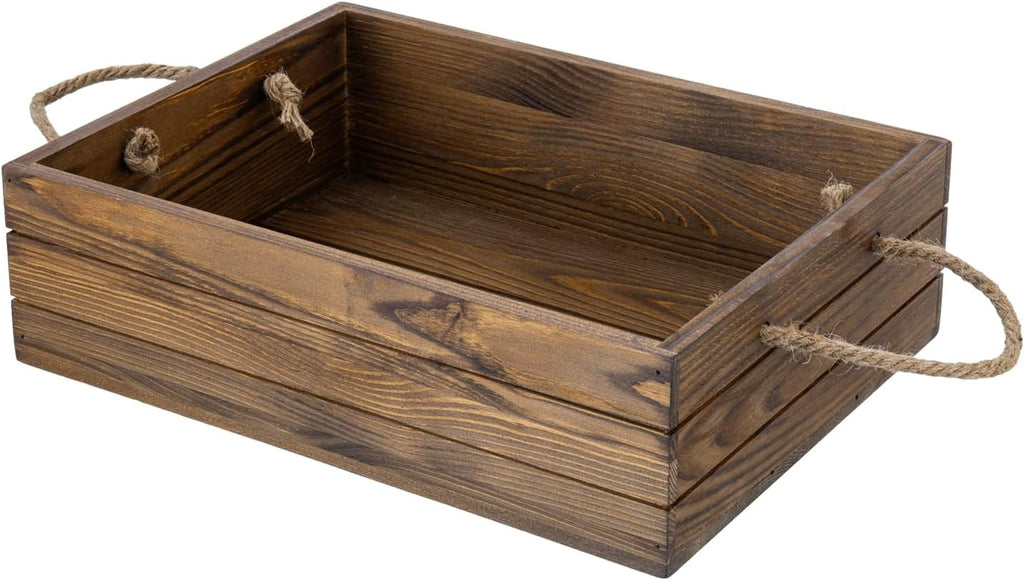 Farmhouse Brown Storage Basket — 13" — Brown (15 Inch)