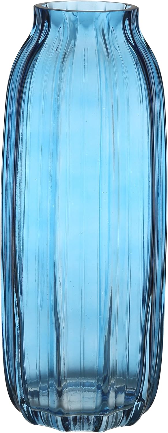 Farmhouse Blue Vase — 8.0" — B Style-blue