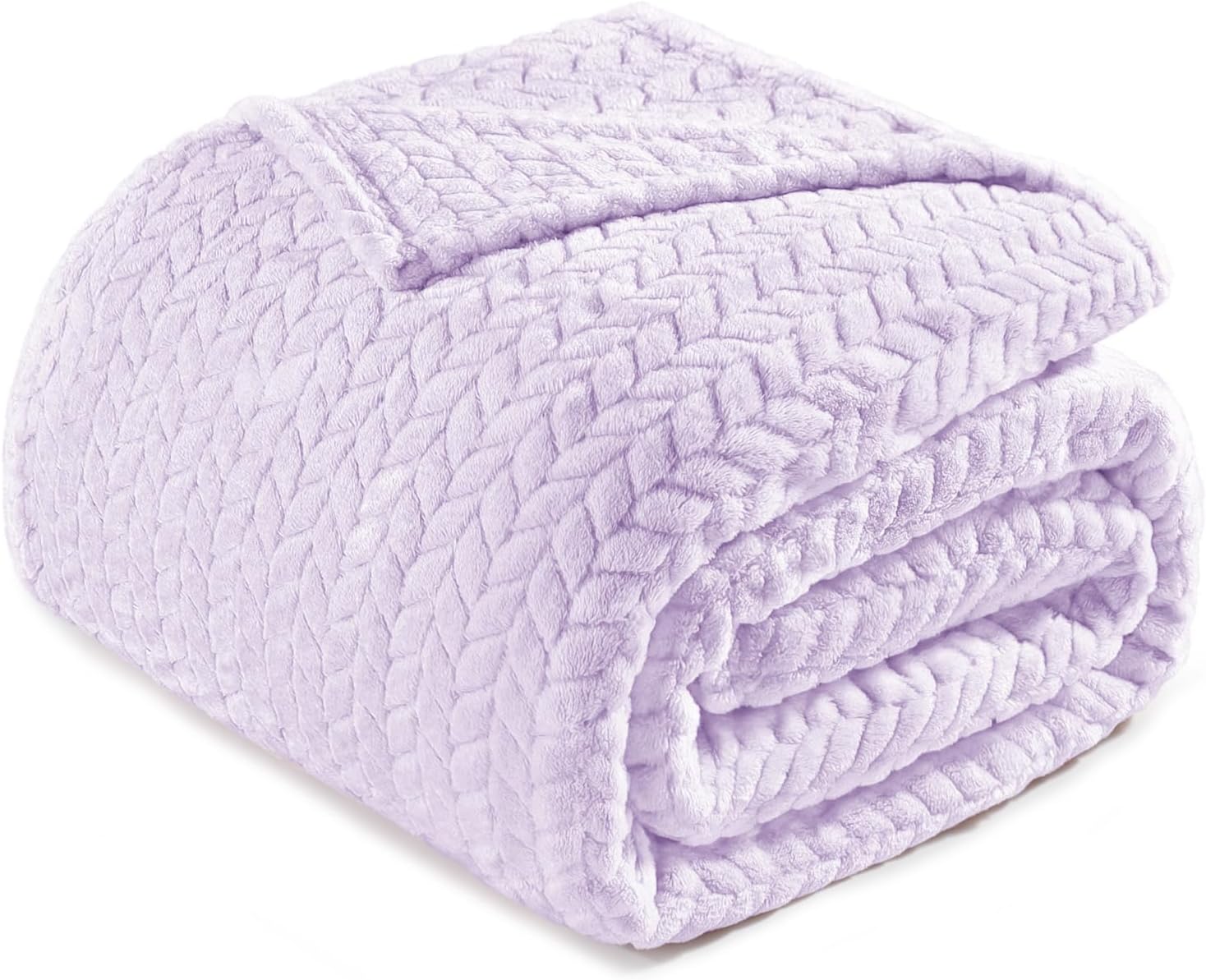 Black Throw Pillow — 70" — Lilac Purple