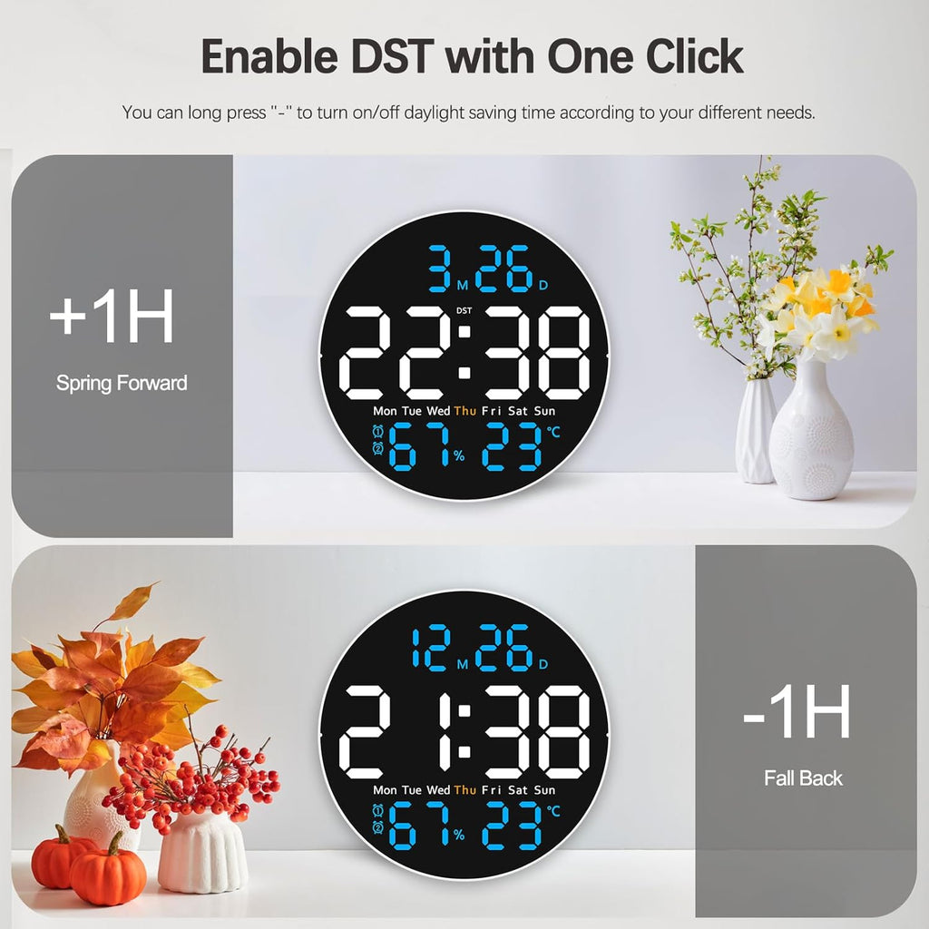 Blue Wall Clock — 10" - View 7