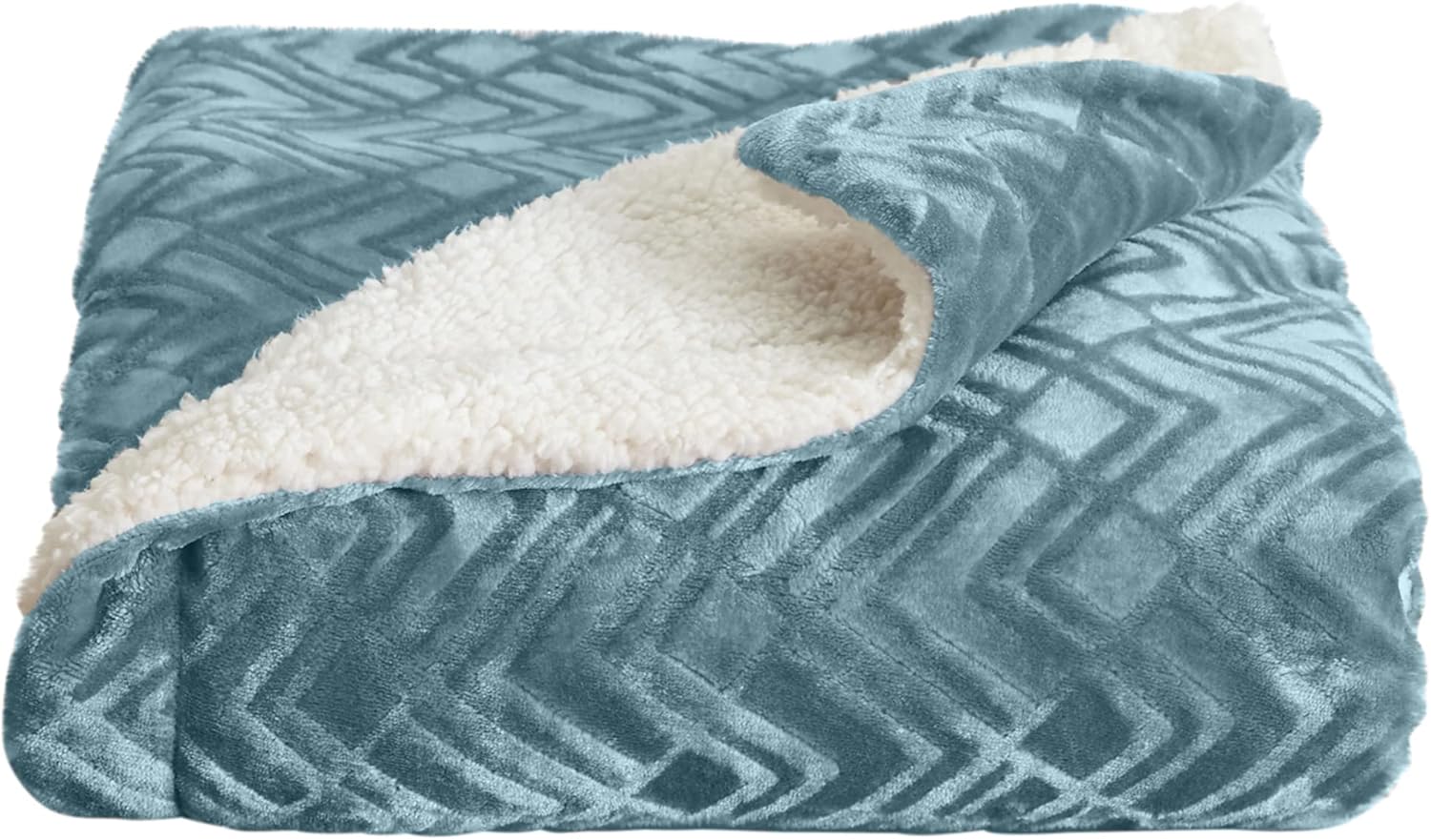 Velvet Luxe Blue Throw Pillow — Twin