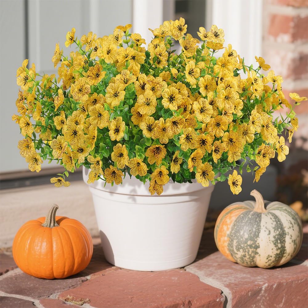 Orange Artificial Plant — Yellow