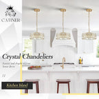 Luxe Black Chandelier — 4-Light - View 3