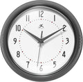 Mid-Century Black Wall Clock — 9" — 9.5 Inch