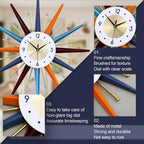 Battery Operated Mid-Century Wall Clock — 22" - View 5