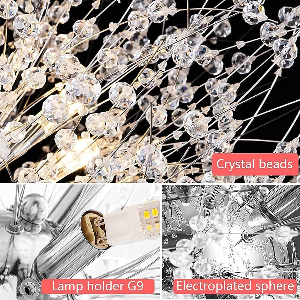 Round Luxe Gold Chandelier — 16-Light - View 8