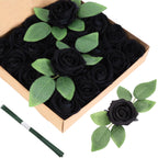 Velvet Luxe Black Artificial Flowers