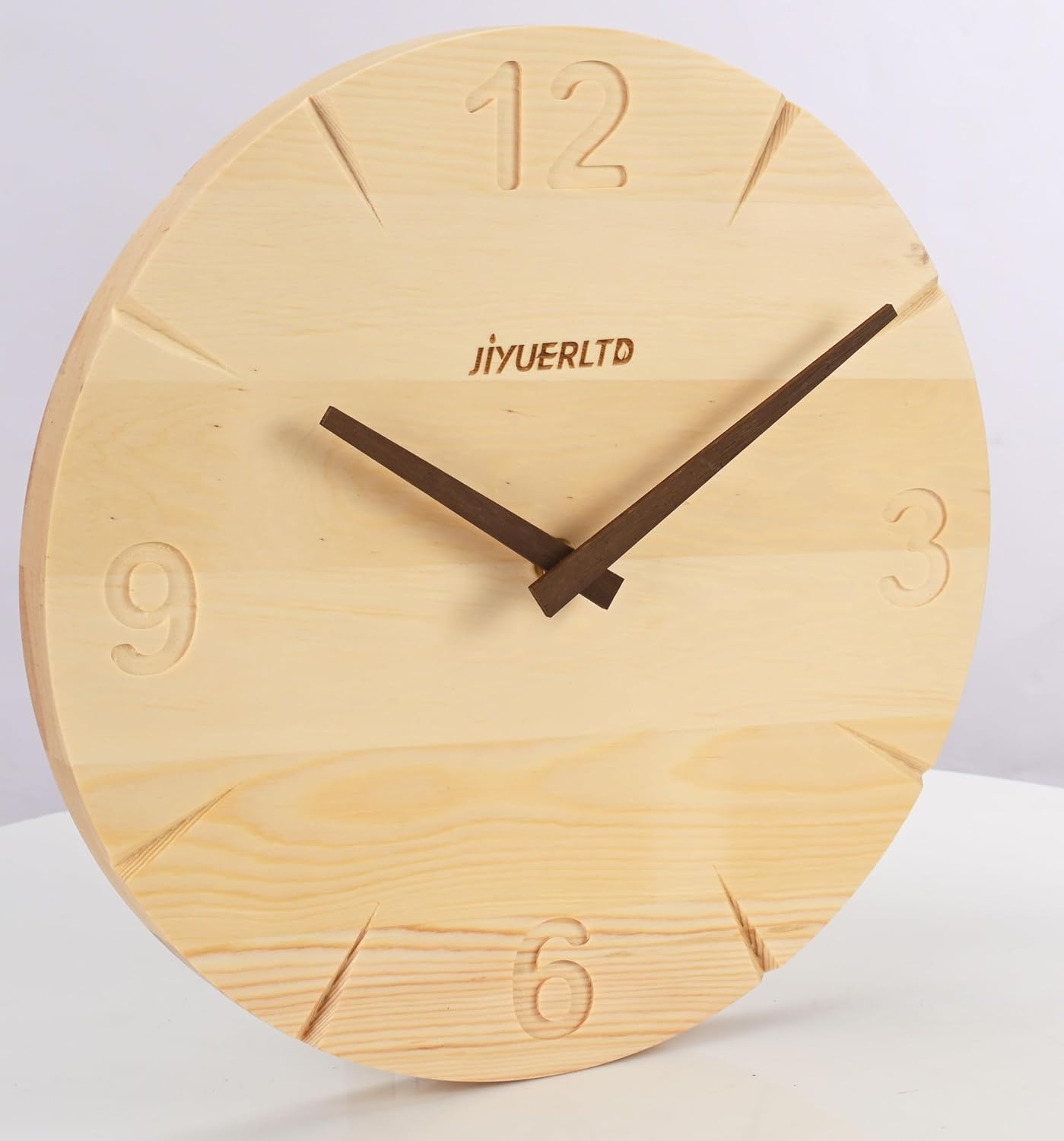 Vintage Farmhouse Wood Wall Clock - View 3