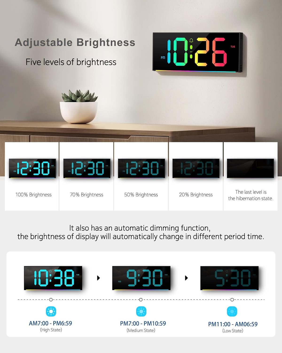 RGB Metal Table Lamp — 12" - View 5