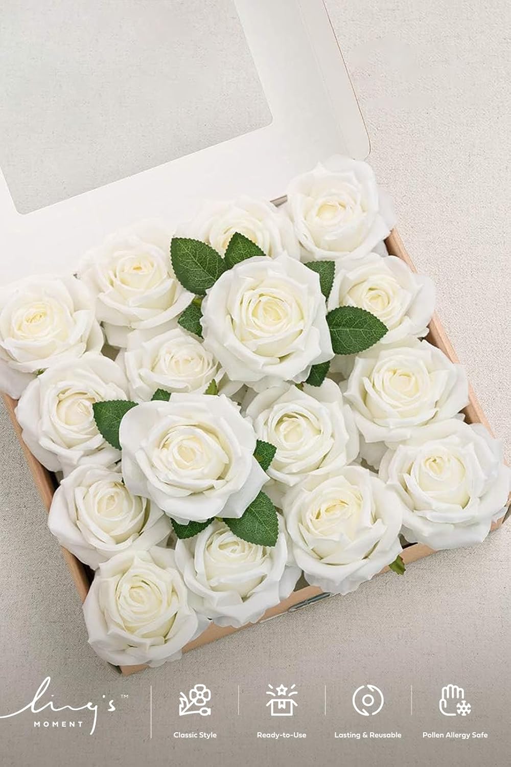 Beige Artificial Flowers — 3.5" - View 9