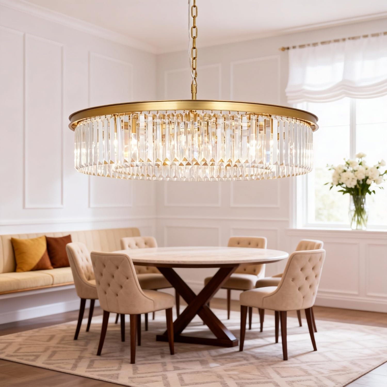 Luxe Black Chandelier — 22" — D33"