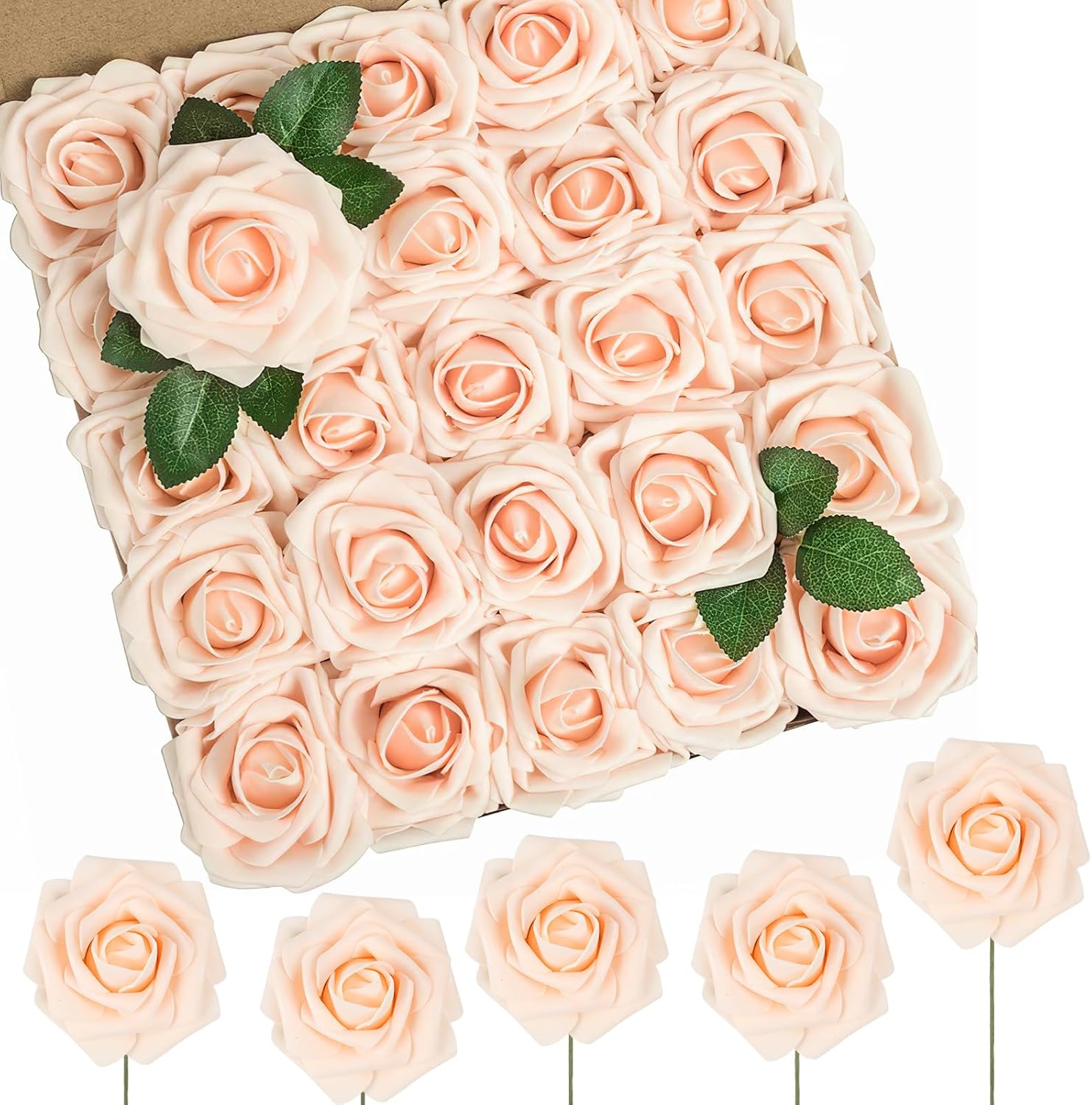 Beige Artificial Flowers — Blush