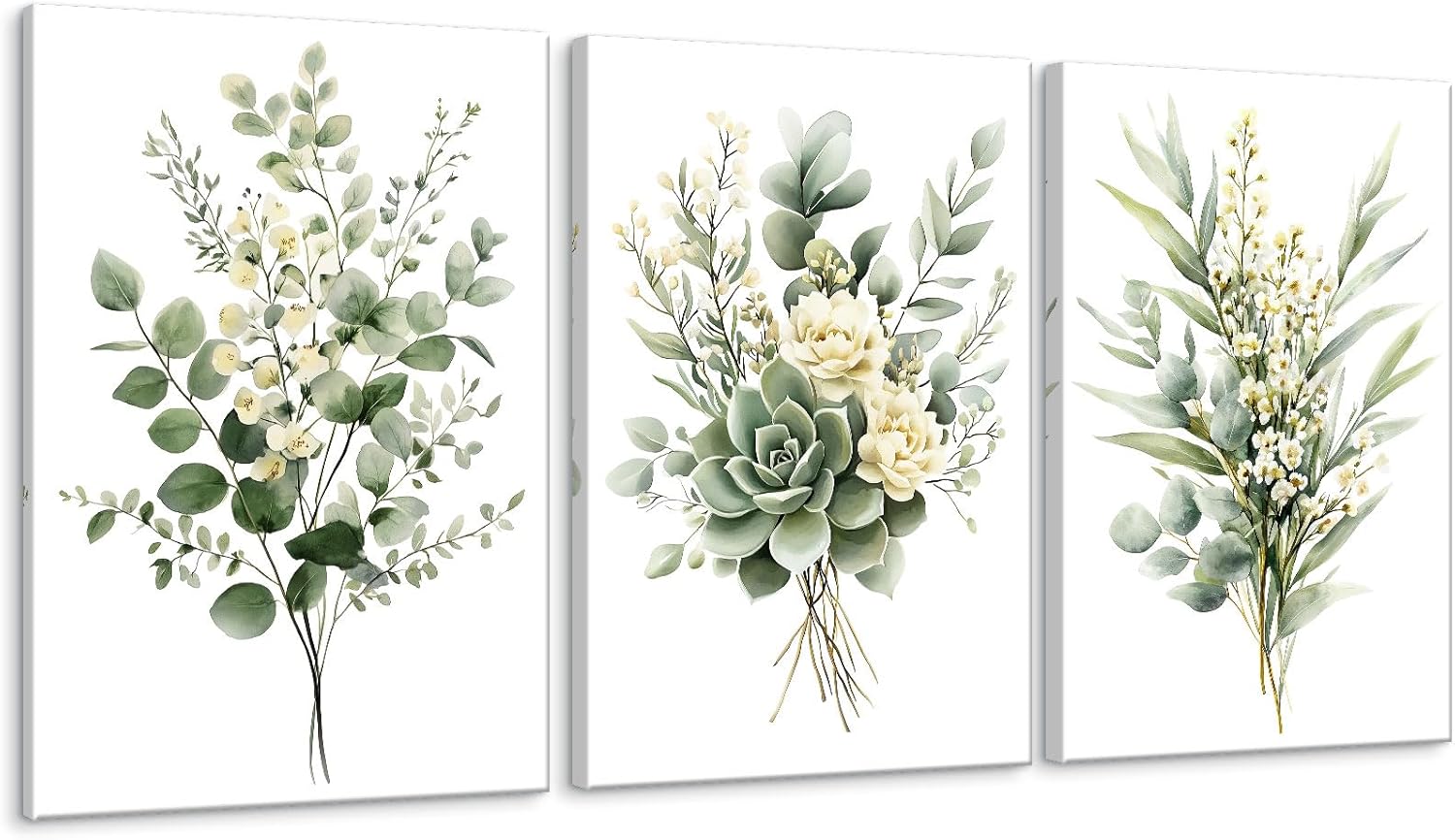 Framed Modern Black Wall Art — 12" — Sage Green