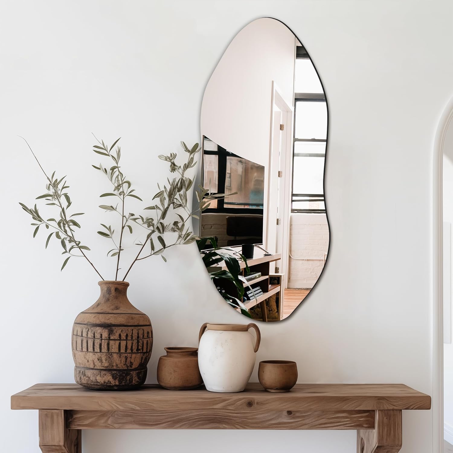 Glass Wall Mirror — 12" — Frameless