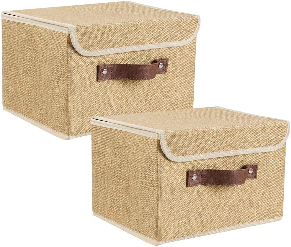 Beige Storage Bin — 10" — Large