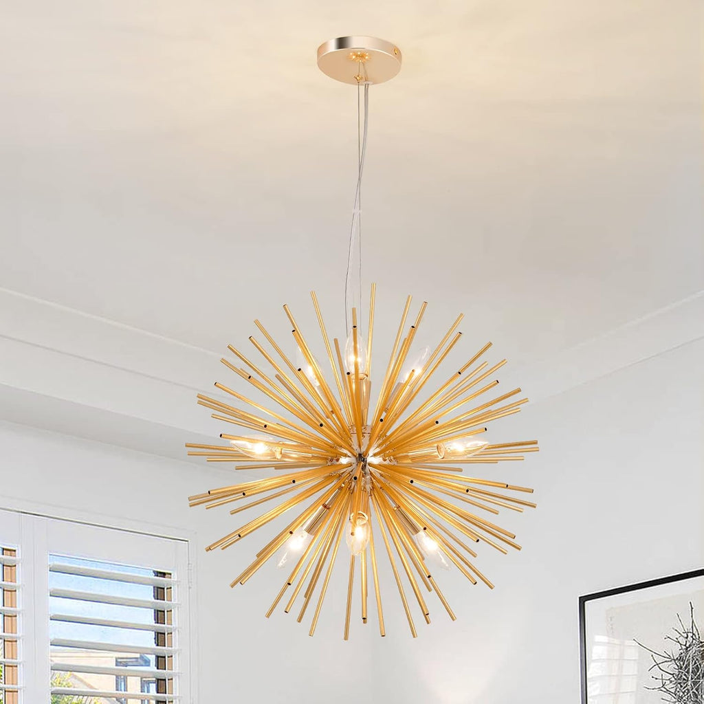 Luxe Black Chandelier — 6-Light — 9-Light