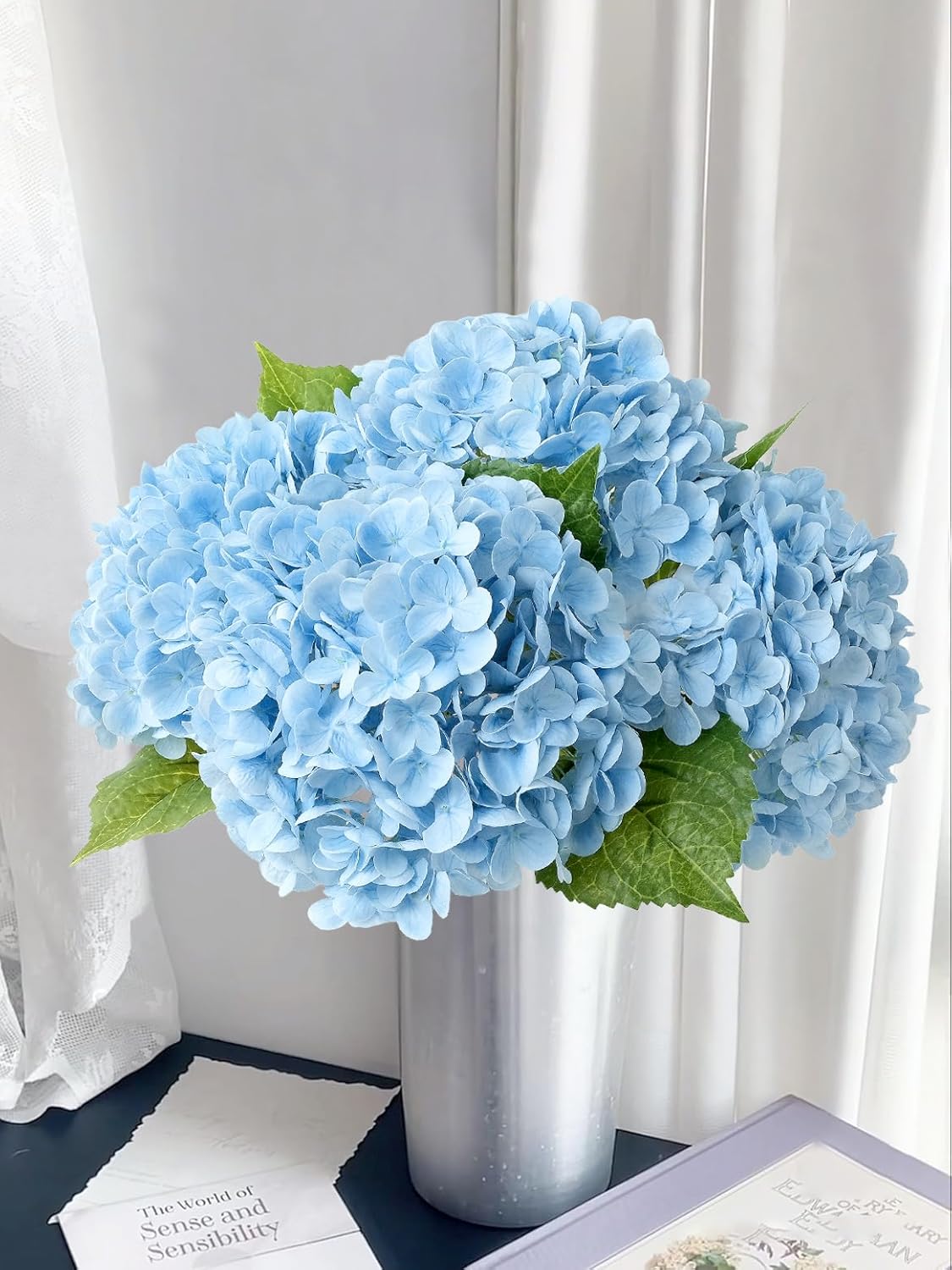Blue Artificial Flowers — 20" — Light Blue
