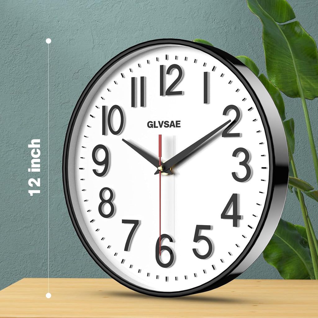 Battery Operated Wall Clock — 12" - View 2