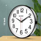 Battery Operated Wall Clock — 12" - View 2