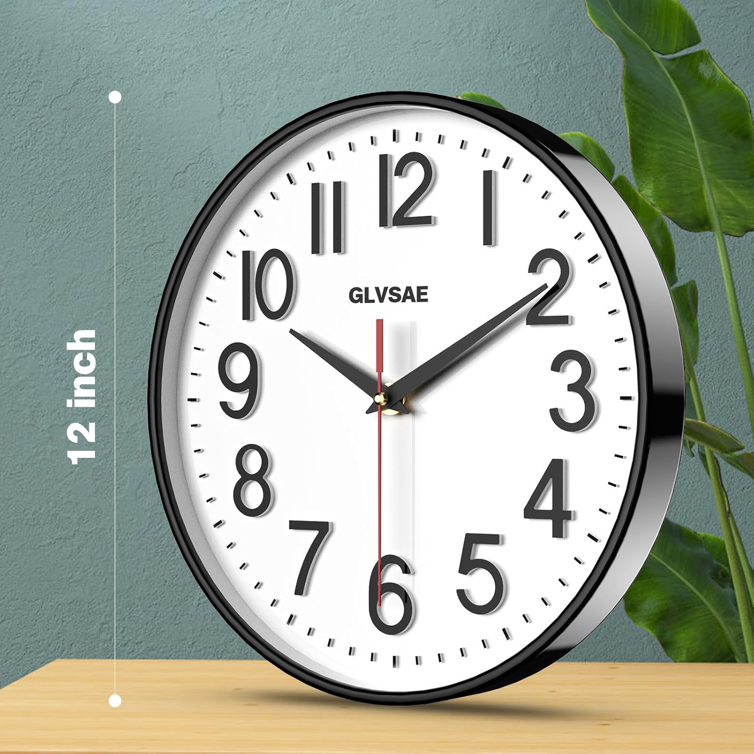 Battery Operated Wall Clock — 12" - View 2
