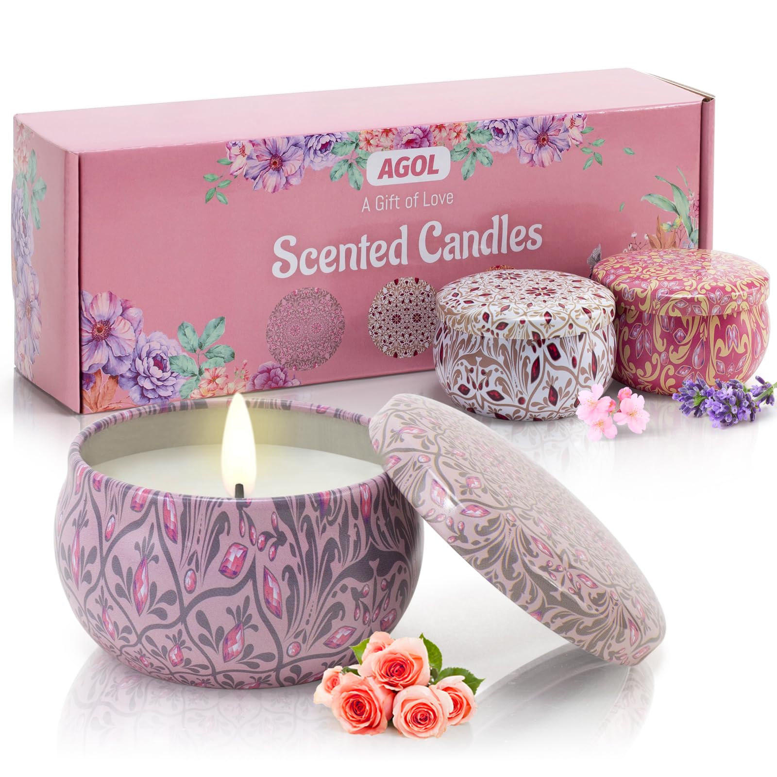 Scented Pink Candle