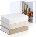 Linen Farmhouse Beige Storage Basket — 8.6 X 6.1 X 1.8 Inch