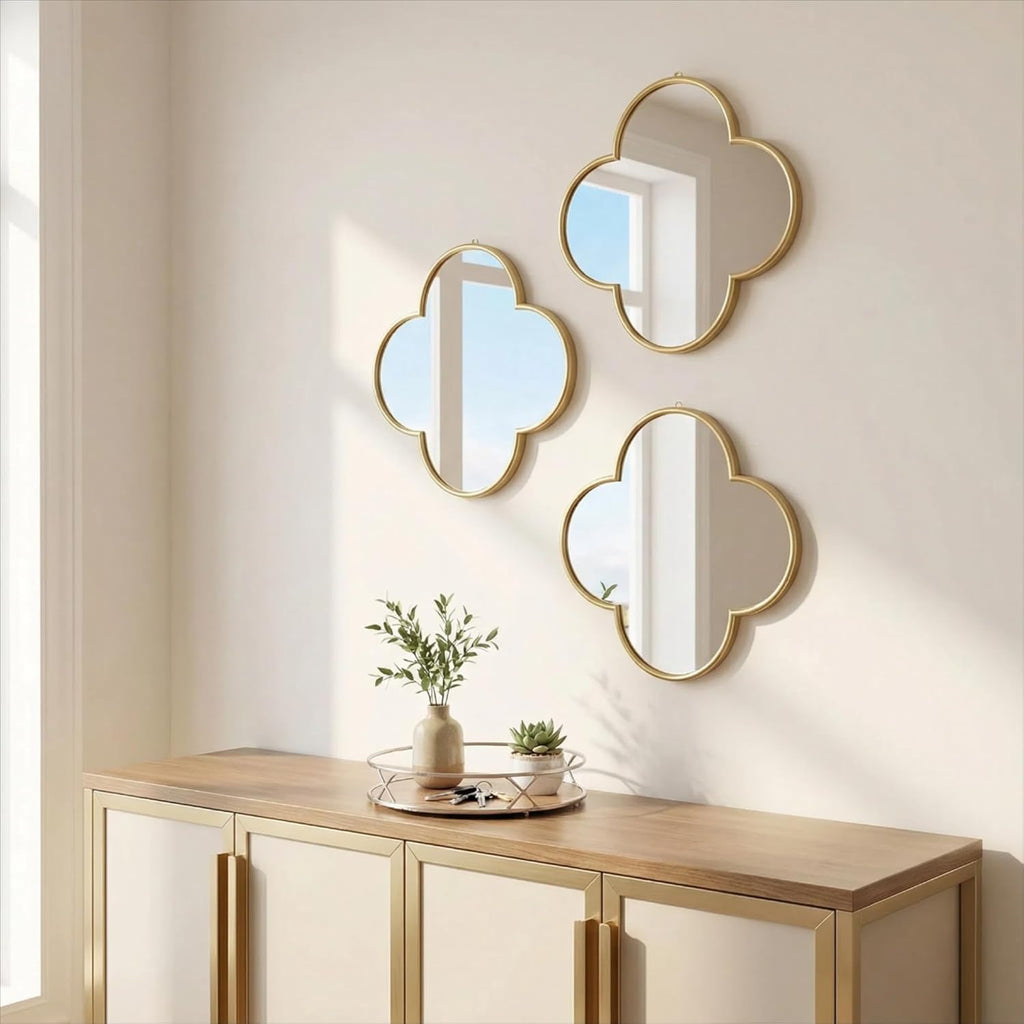 Luxe Black Wall Mirror — Set of 3 - View 5