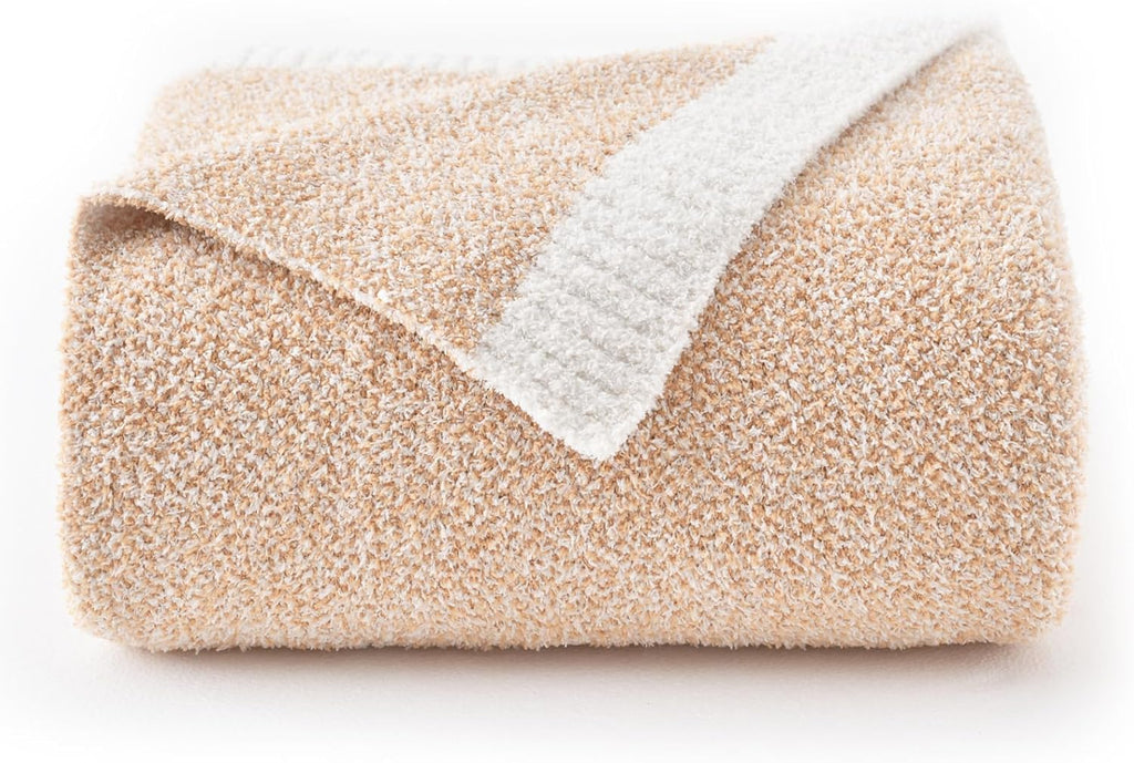 Knit Beige Throw Pillow — 50" — Beige