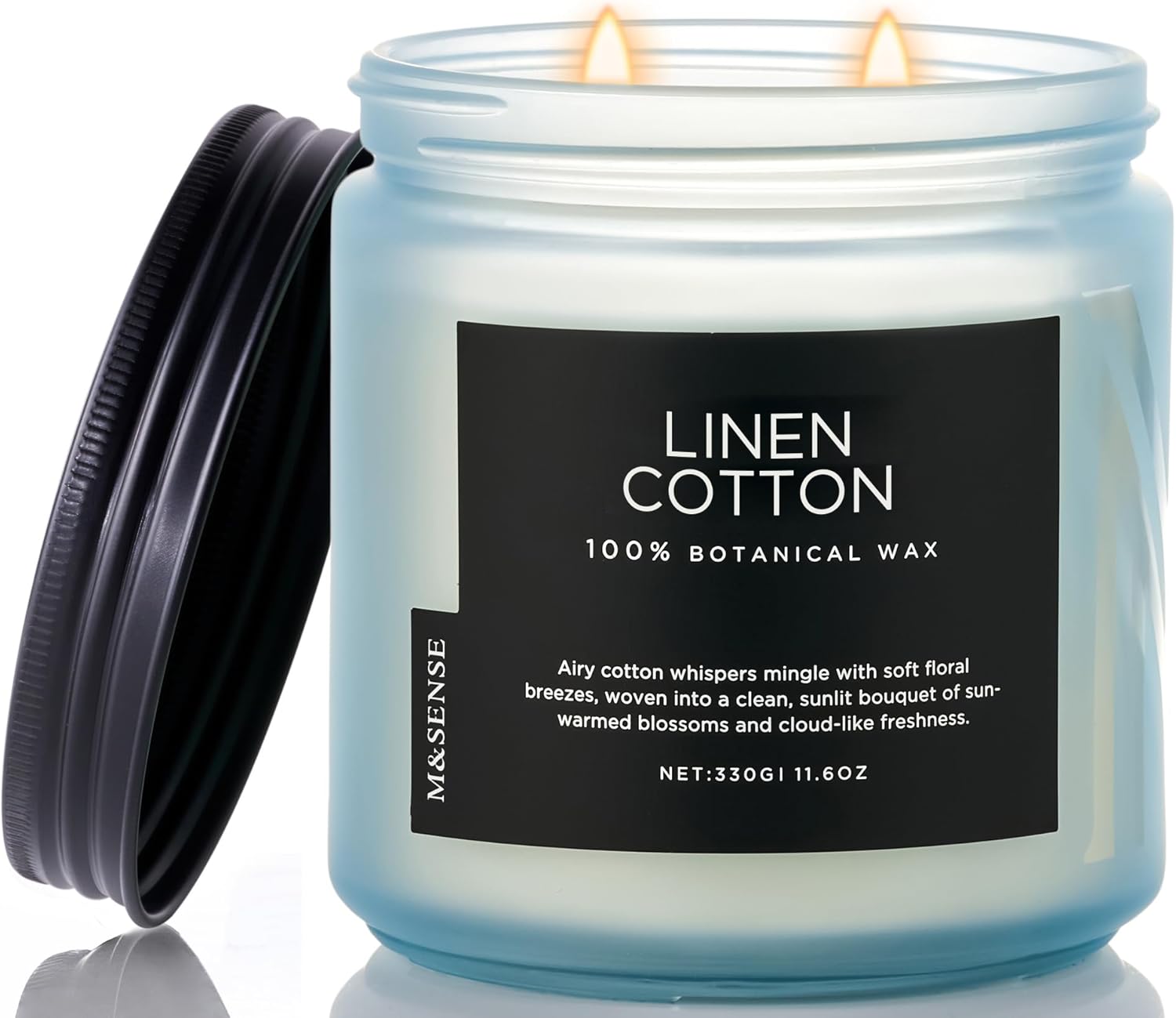 Soy Wax Beige Scented Candle — Medium Jar