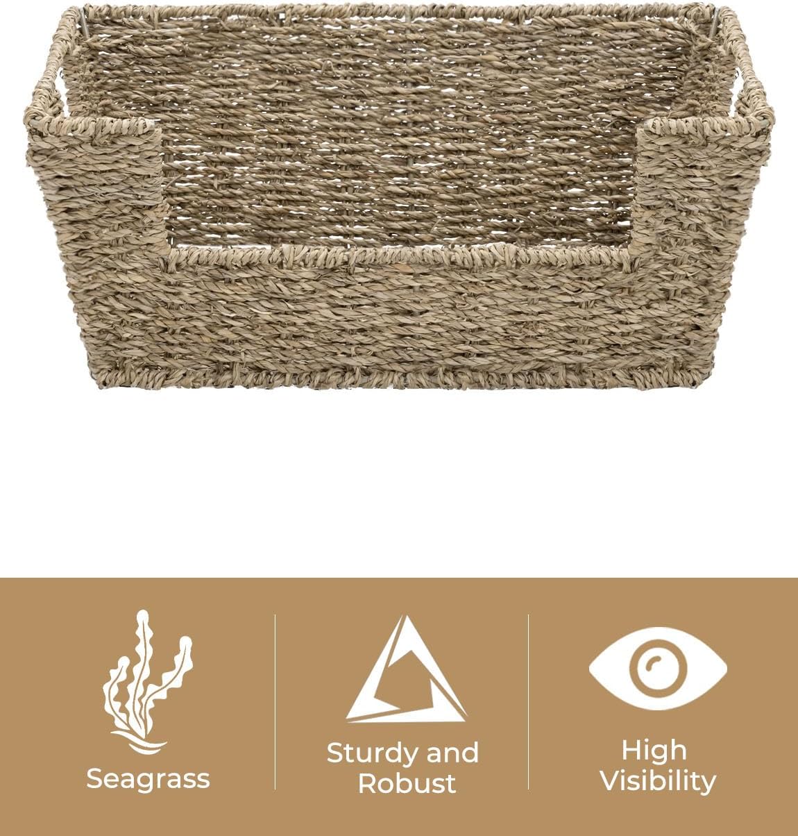 Beige Storage Basket — 5" - View 3