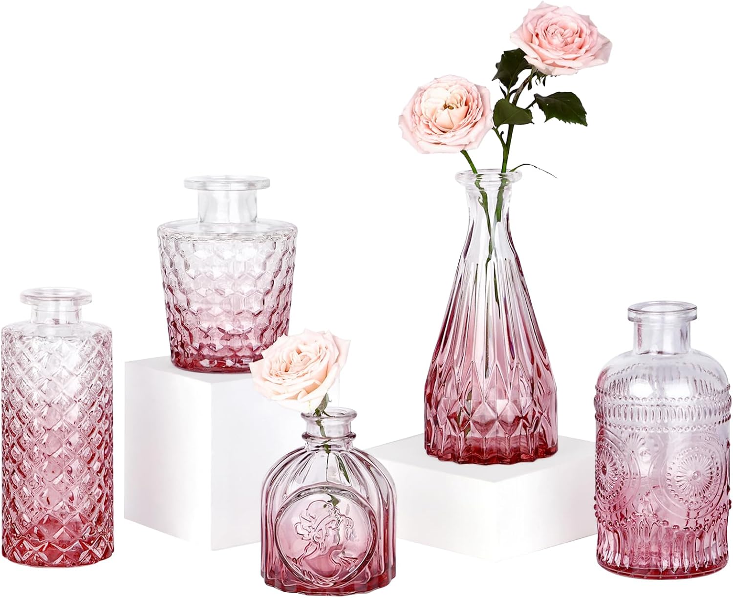 Black Vase — Pink-5pcs