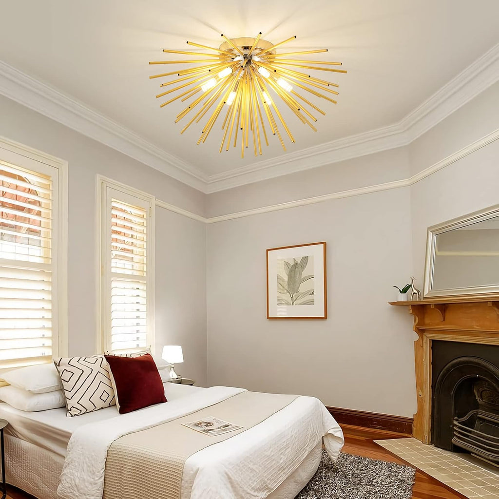 Luxe Black Chandelier — 6-Light - View 2