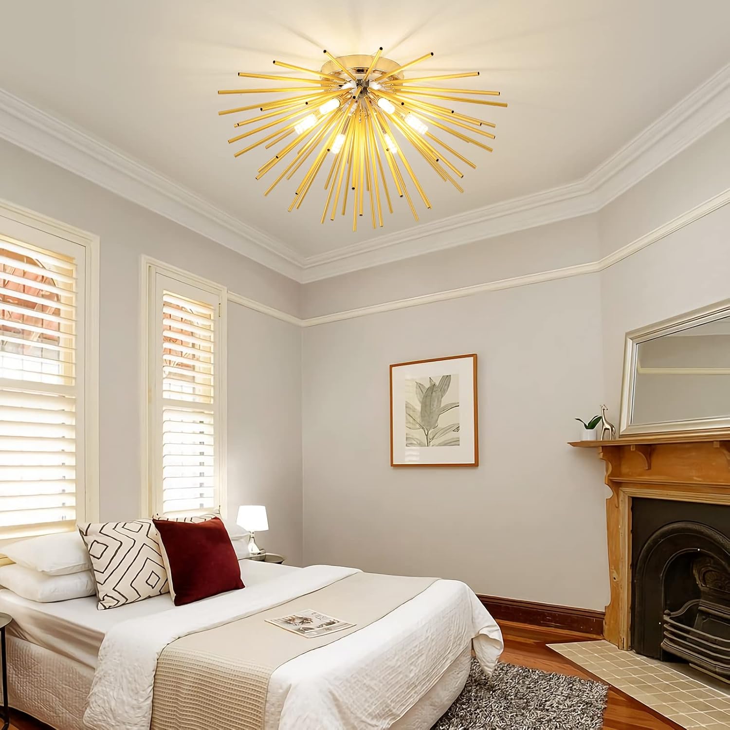 Luxe Black Chandelier — 6-Light - View 2