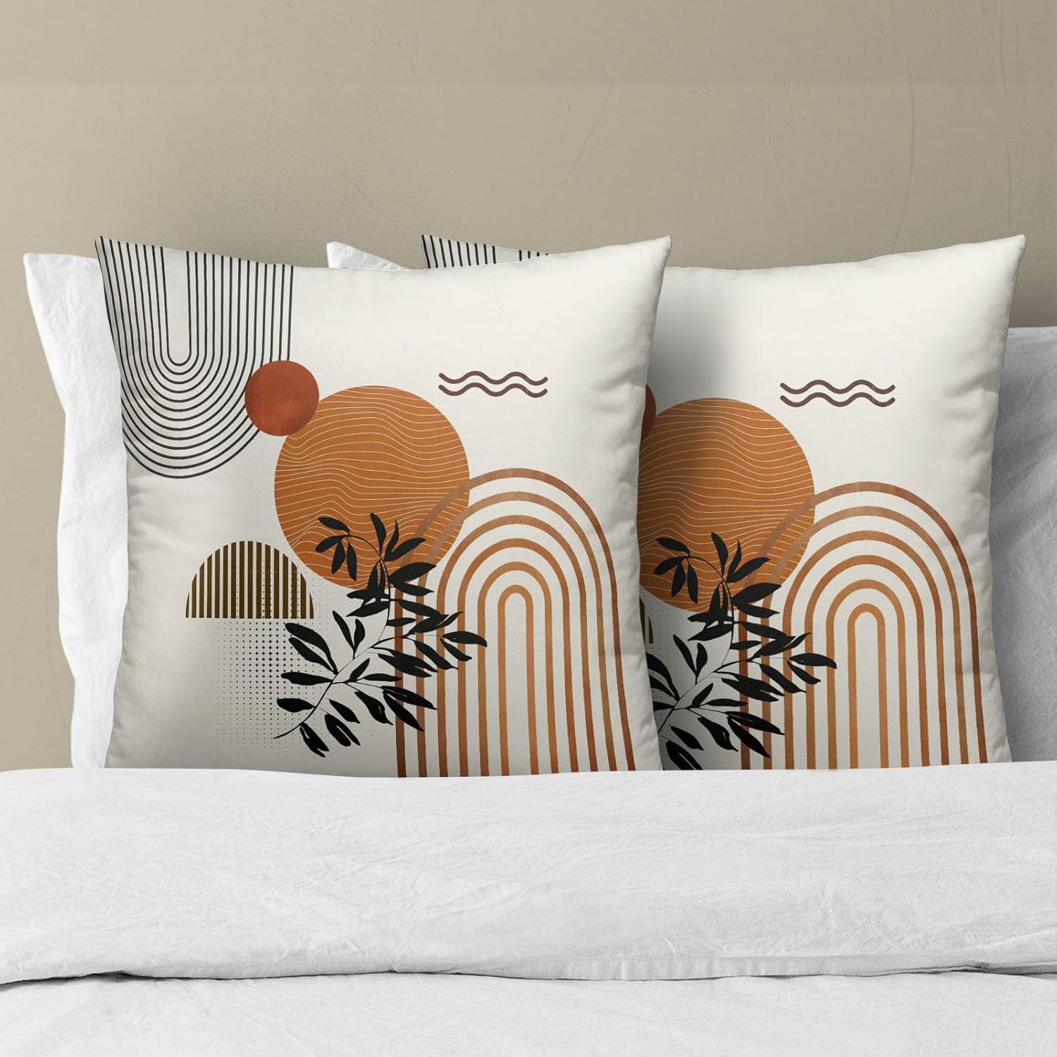 Boho Blue Throw Pillow Cover — 22" - View 3
