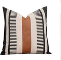Boho Beige Throw Pillow Cover — 18" — 18" x 18" (Pack of 1)