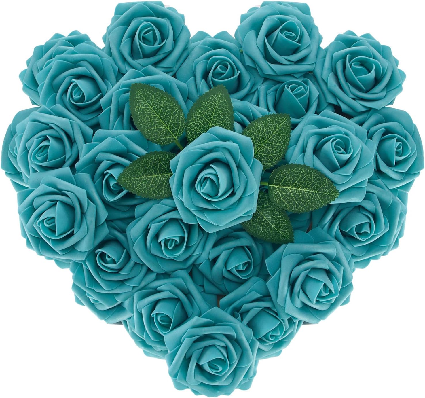 Black Artificial Flowers — Blue Green