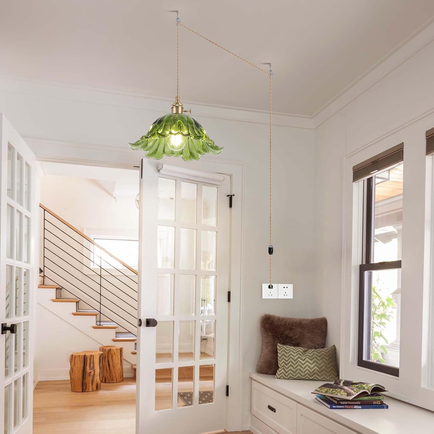 Blue Pendant Light — 11" - View 7