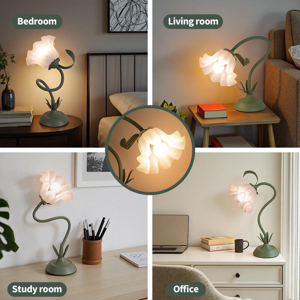 Adjustable Metal Bedside Lamp - View 3