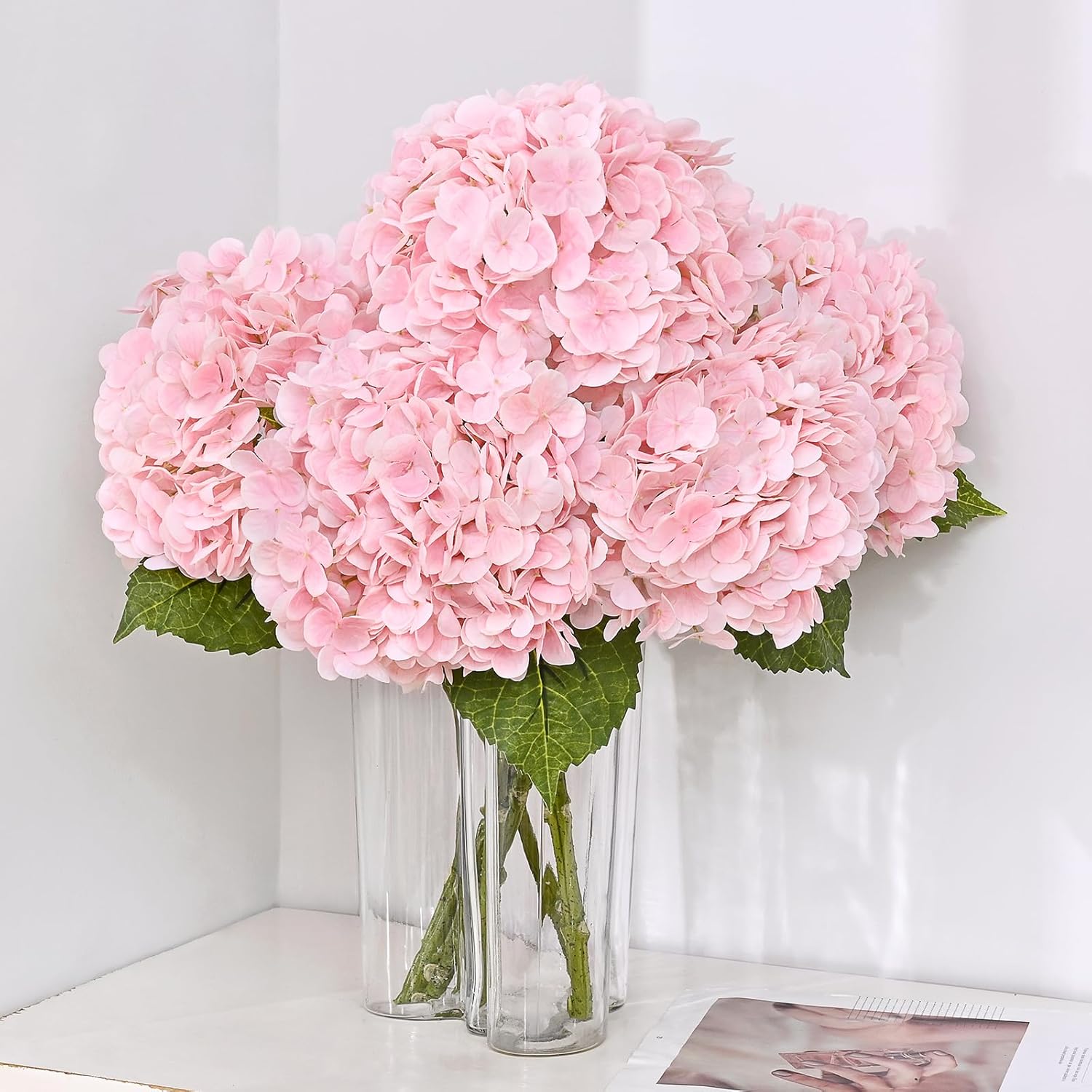 Blue Artificial Flowers — 3Pcs